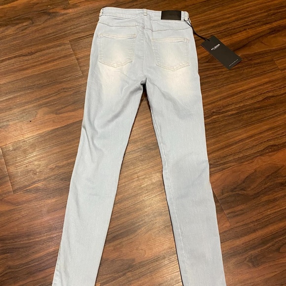 Fit Jeans 4 Hole Ripped High Waisted Jeans VINTAGE BLUE Size Small - Picture 9 of 12